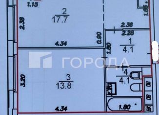 Продажа 1-ком. квартиры, 40 м2, деревня Румянцево, улица Инженера Кнорре, 7к4, ЖК Хоумсити