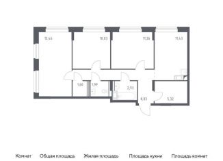 Продам 3-комнатную квартиру, 68.9 м2, село Лайково