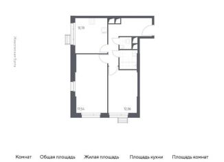 Продам двухкомнатную квартиру, 54.4 м2, Московская область, жилой комплекс Спутник, к13