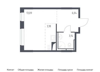 Квартира на продажу студия, 25.5 м2, поселение Кокошкино, жилой комплекс Новое Внуково, к21