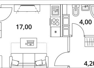 Продаю квартиру студию, 26.1 м2, Санкт-Петербург