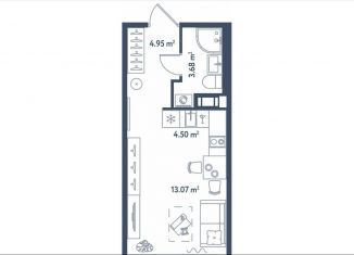 Продаю квартиру студию, 26.2 м2, Санкт-Петербург, метро Московские ворота