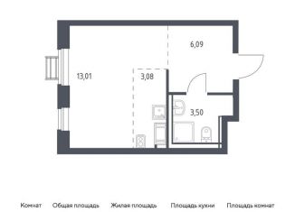 Продается квартира студия, 25.7 м2, село Ям, ЖК Прибрежный Парк, жилой комплекс Прибрежный Парк, к6.2