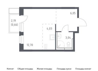 Продается квартира студия, 26.5 м2, Ленинский городской округ, жилой комплекс Новое Видное, 15