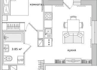 Продаю 1-ком. квартиру, 41 м2, Санкт-Петербург