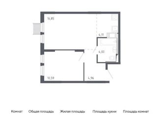 Продается 2-ком. квартира, 40.5 м2, Москва, жилой комплекс Молжаниново, к1, метро Пятницкое шоссе