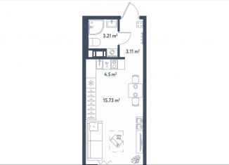 Квартира на продажу студия, 26.6 м2, Санкт-Петербург, метро Московские ворота