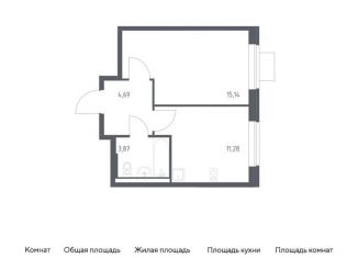 Продам однокомнатную квартиру, 35 м2, поселение Рязановское, жилой комплекс Подольские Кварталы, к3