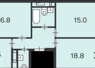 Продам трехкомнатную квартиру, 73.3 м2, Москва, Лобненская улица, 13к2, станция Марк