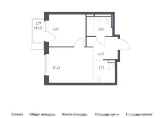 Продам однокомнатную квартиру, 34.8 м2, Московская область