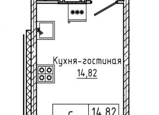 Продается квартира студия, 21.9 м2, Мурино, ЖК Урбанист, Екатерининская улица, 17