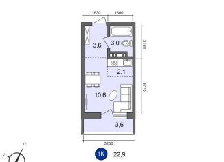 Продаю квартиру студию, 22.9 м2, Иркутск, Старо-Кузьмихинская улица, 36