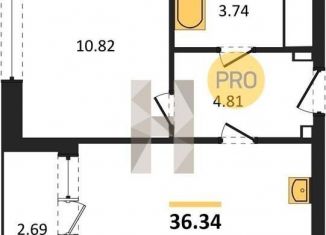 Продажа 1-комнатной квартиры, 36.3 м2, Екатеринбург, ЖК Современник