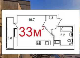 Продам квартиру студию, 29.2 м2, Санкт-Петербург, ЖК Приневский, Русановская улица, 18к6