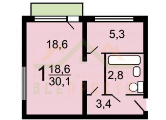 Продается 1-комнатная квартира, 30.1 м2, Москва, Спортивный проезд, 3, метро Волжская