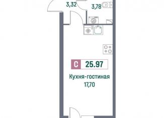 Продам квартиру студию, 26 м2, Ленинградская область