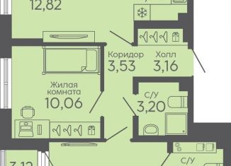 Продается 2-комнатная квартира, 57.3 м2, Екатеринбург, Октябрьский район, жилой комплекс Новокольцовский, 5