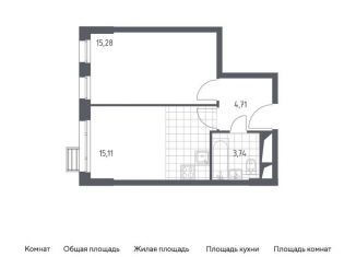 Продажа 1-комнатной квартиры, 38.8 м2, Красногорск, жилой комплекс Спутник, к15