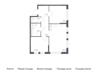 Продажа 2-ком. квартиры, 55.8 м2, Колпино