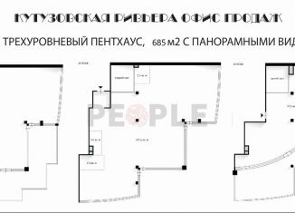 Многокомнатная квартира на продажу, 685.4 м2, Москва, Нежинская улица, 1к1, ЖК Кутузовская Ривьера