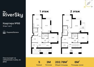 Продам пятикомнатную квартиру, 202.8 м2, Москва, улица Виктора Маслова, 2, ЮАО