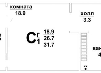 Продается квартира студия, 31.6 м2, Верхняя Пышма, Красноармейская улица, 13