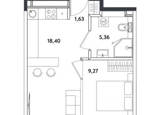 2-ком. квартира на продажу, 35.4 м2, Москва, Окружной проезд, 10Б, ЖК Измайловский Парк