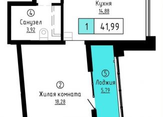 Продажа 1-ком. квартиры, 42 м2, Хабаровский край