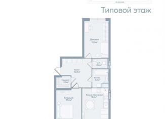 2-ком. квартира на продажу, 69.5 м2, Астрахань, Моздокская улица, 40, Советский район