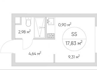 Продается квартира студия, 17.8 м2, Москва, Нижегородский район