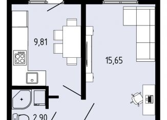 Продается двухкомнатная квартира, 31.4 м2, Пермский край