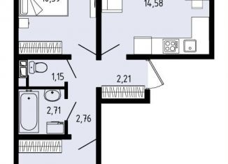 Продается трехкомнатная квартира, 47.1 м2, село Фролы