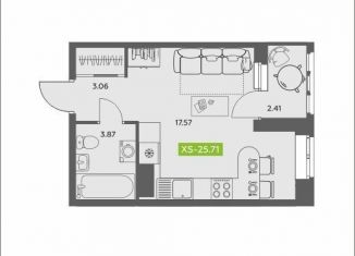 Продается квартира студия, 25.7 м2, Архангельск, Ломоносовский округ