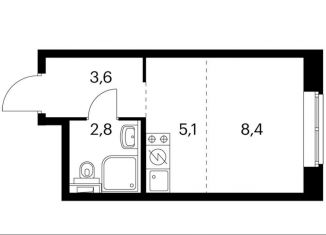 Продается квартира студия, 19.6 м2, Екатеринбург, Железнодорожный район, жилой комплекс Космонавтов 11, 4.2