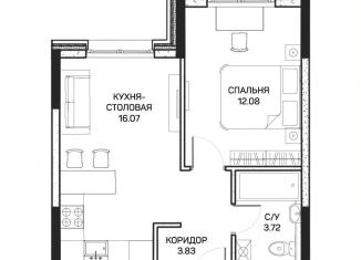 Продажа 1-комнатной квартиры, 36.1 м2, Москва, метро Бибирево, улица Корнейчука, 27