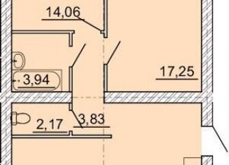 Двухкомнатная квартира на продажу, 80.1 м2, Воронежская область, улица 70 лет Победы, 11