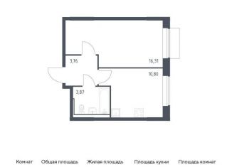 Однокомнатная квартира на продажу, 34.7 м2, Москва, жилой комплекс Молжаниново, к4