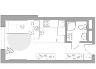 Продажа квартиры студии, 23.4 м2, Московская область, жилой комплекс Новая Алексеевская Роща, к2
