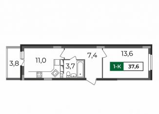 Продам 1-ком. квартиру, 37.6 м2, Владимир, Сталинградский бульвар, 7