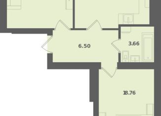 2-комнатная квартира на продажу, 61.4 м2, Калининградская область