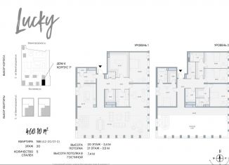 Многокомнатная квартира на продажу, 460.1 м2, Москва, улица Костикова, 4к4