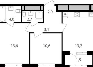 Продается двухкомнатная квартира, 52.1 м2, Москва, Михалковская улица, 48с1, Головинский район