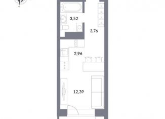 Продажа квартиры студии, 22.6 м2, Новосибирск, улица Державина, 50, метро Берёзовая роща