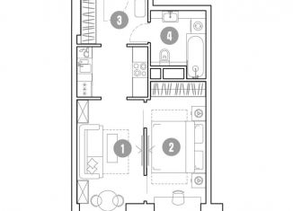 Продажа 1-комнатной квартиры, 38.2 м2, Москва, Ярославский район