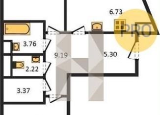 Продается трехкомнатная квартира, 86.1 м2, Казань, Чистопольская улица, 88, ЖК Столичный