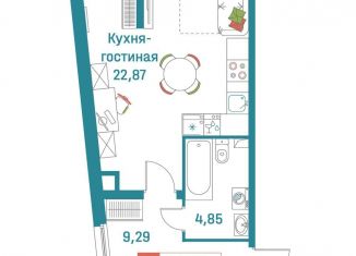 Продам квартиру студию, 37 м2, Мурино, ЖК Графика