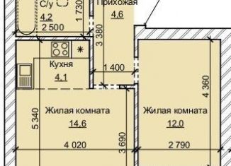 Продается 2-комнатная квартира, 40.4 м2, Алтайский край