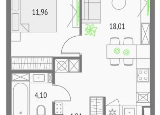 Продается однокомнатная квартира, 38.9 м2, Москва, метро Дмитровская