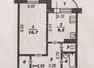 Продажа 1-ком. квартиры, 39 м2, поселок Дубовое, Ягодная улица, 17