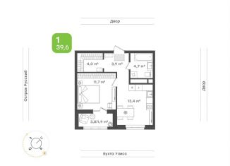 Продам 1-комнатную квартиру, 39.6 м2, Владивосток, площадь Борцов Революции